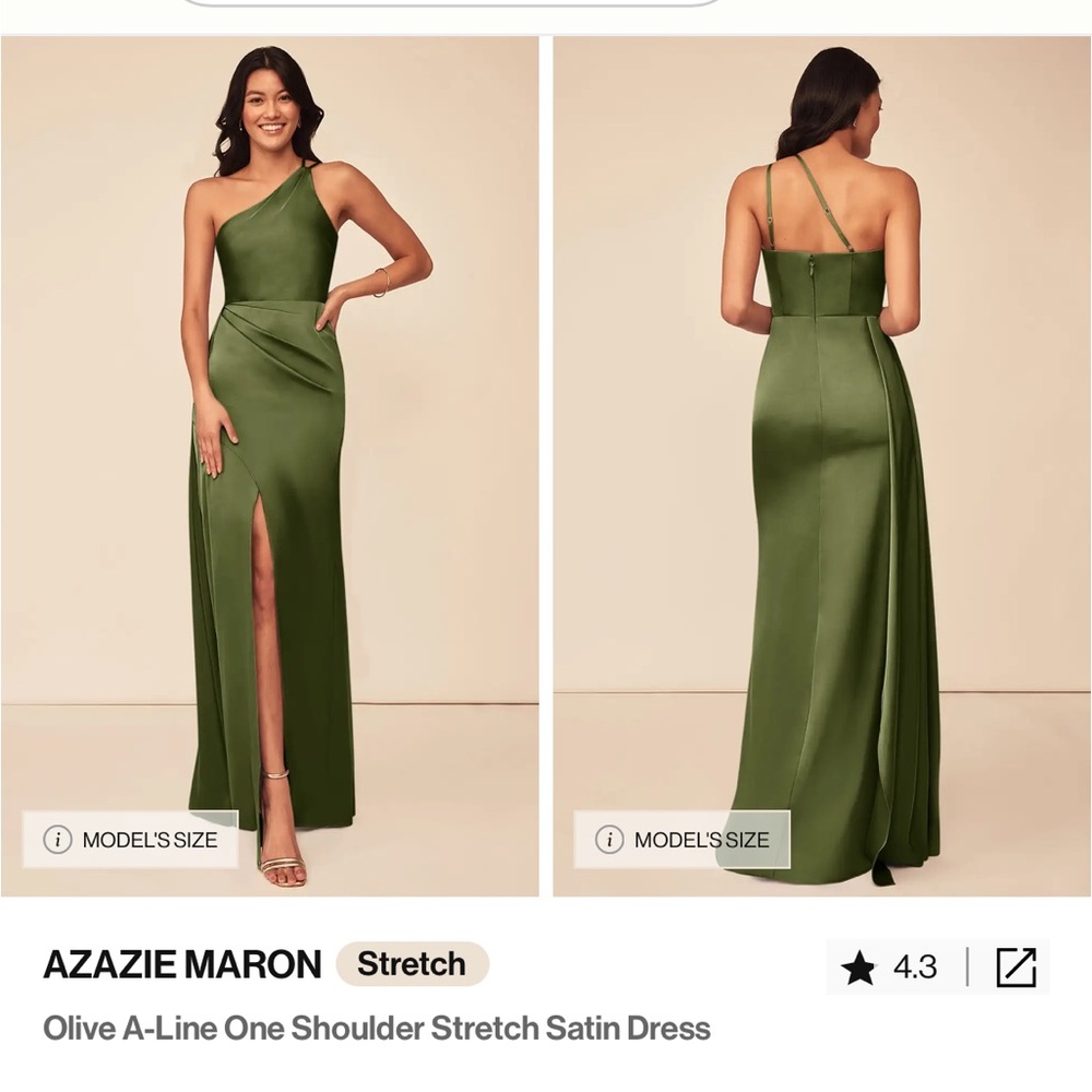 Azazie Olive Green Dress